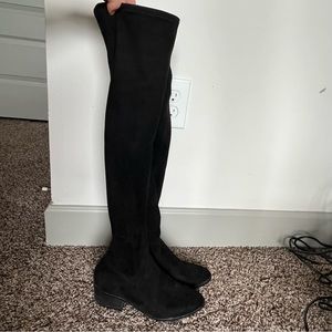 Over the knee Steve Madden black boots